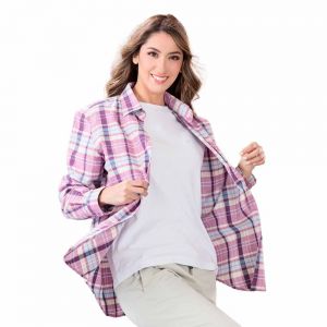 CAMISA ESTAMPADA OVERSIZE ML DAMA 