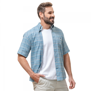 CAMISA MC CON CUADROS