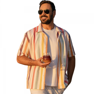 CAMISA MANGAS CORTAS A RAYAS