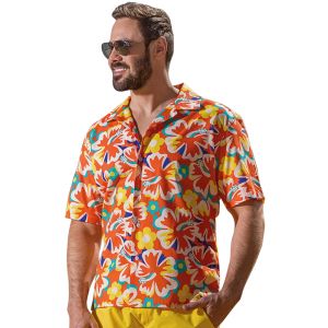 CAMISA MANGAS CORTAS ESTAMPADA