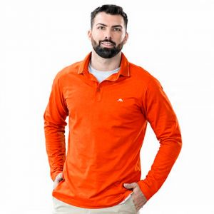 Remera con cuello mangas largas - Caballero